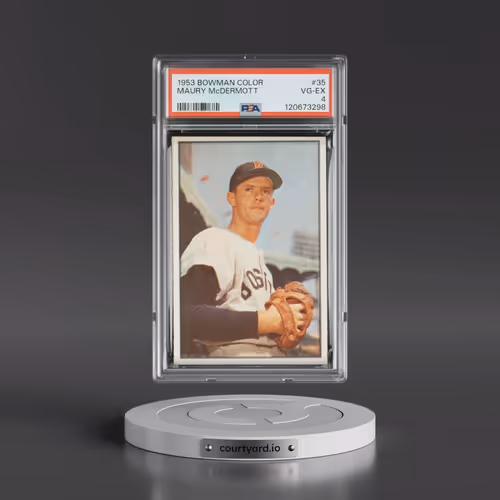 1953 Bowman Color #35 Maury McDermott (PSA 4 VG-EX)