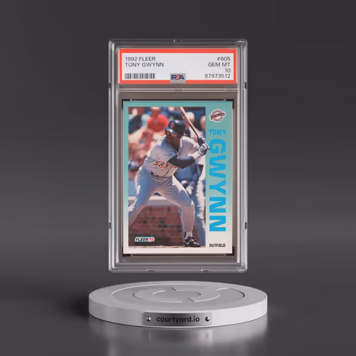 1992 Fleer #605 Tony Gwynn (PSA 10 GEM MINT)