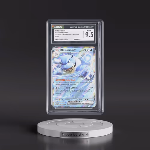 2023 Scarlet & Violet 151 - MEW EN #009/165 Blastoise ex - Holo (CGC 9.5 MINT+)