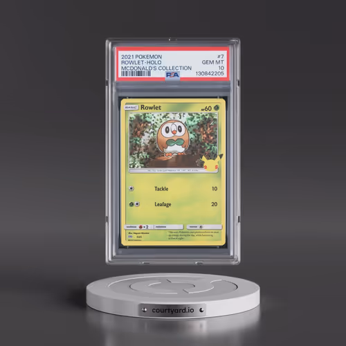 2021 Pokémon Mcdonald's Collection #7 Rowlet - Holo (PSA 10 GEM MINT)