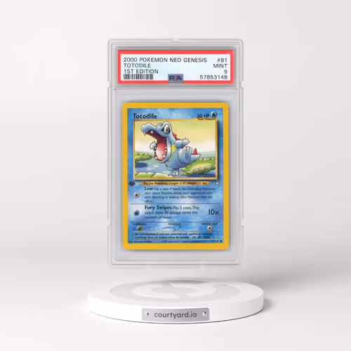 2000 Pokémon Neo Genesis #81 Totodile - 1st Edition (PSA 9 MINT)