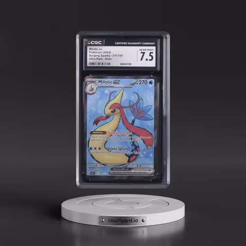 2024 Surging Sparks - SSP EN #217/191 Milotic ex - Ultra Rare Holo (CGC 7.5 NM+)