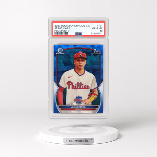 2023 Bowman Chrome Sapphire Edition Prospects #164 Jesus Caba (PSA 10 GEM MINT)