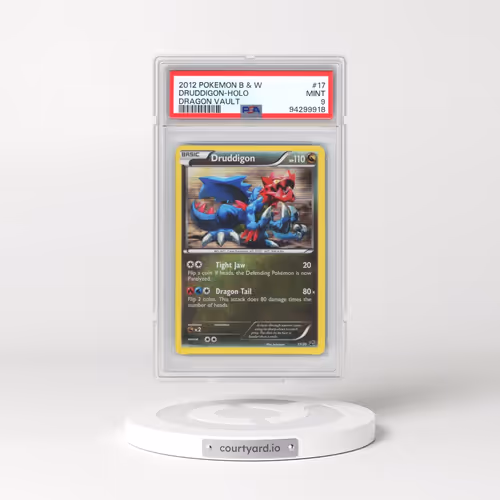 2012 Pokémon Black & White Dragon Vault #17 Druddigon - Holo (PSA 9 MINT)