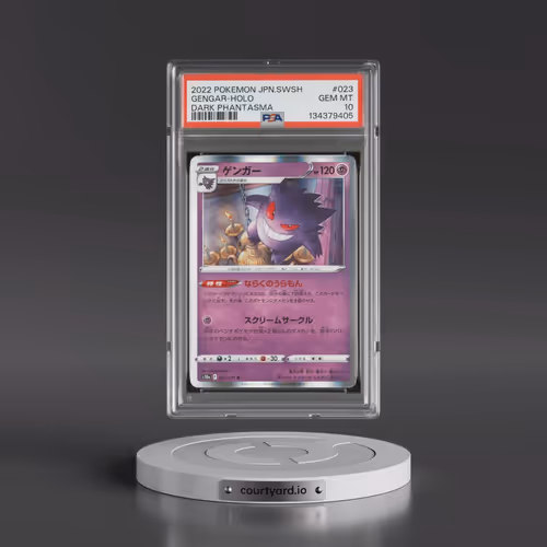 2022 Pokémon Sword & Shield Dark Phantasma #023 Gengar - Holo (PSA 10 GEM MINT)