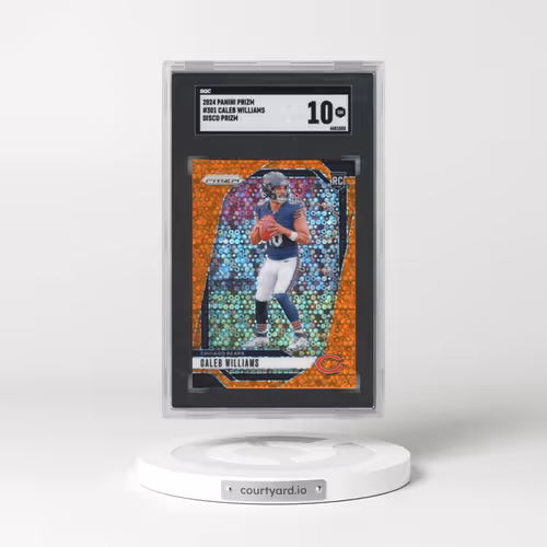2024 Panini Prizm #301 Caleb Williams - Disco Prizm (SGC 10 GEM MINT)