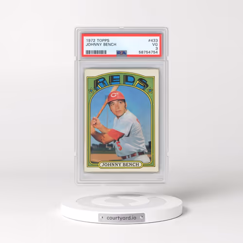 1972 Topps #433 Johnny Bench (PSA 3 VG)