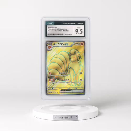 2023 Japanese Pokémon 151 #188 Ninetales EX - Full Art Holo (CGC 9.5 MINT+)