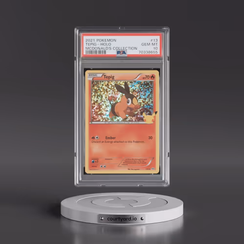 2021 Pokémon Mcdonald's Collection #13 Tepig - Holo (PSA 10 GEM MINT)