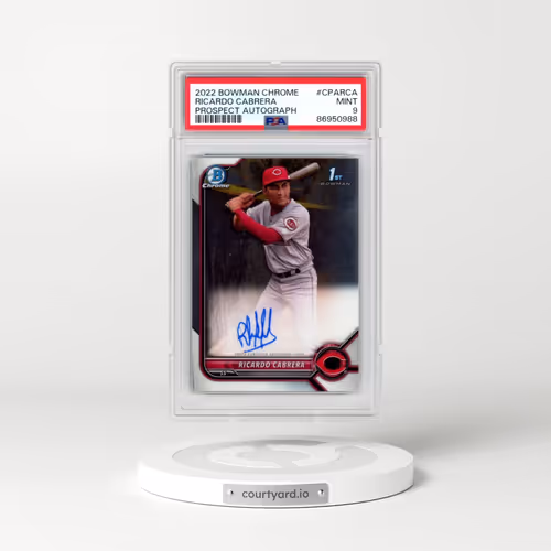 2022 Bowman Chrome Prospect Autographs #CPARCA Ricardo Cabrera (PSA 9 MINT)