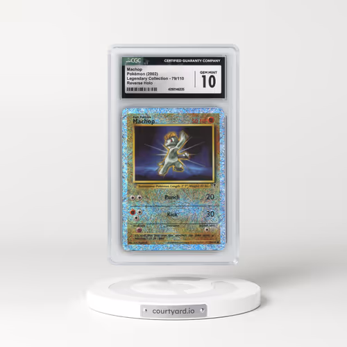 2002 Legendary Collection #79/110 Machop - Reverse Holo (CGC 10 GEM MINT)