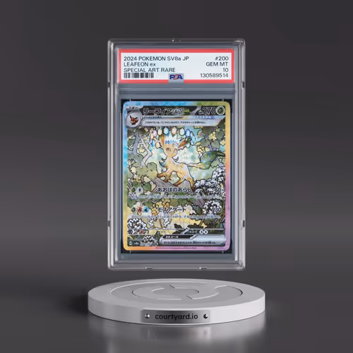 2024 Pokémon Sv8a-Terastal Fest EX #200 Leafeon EX - Holo Special Art Rare (PSA 10 GEM MINT)