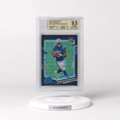 2023 Panini Donruss Optic #247 Anthony Richardson - Black Pandora (BGS 9.5 GEM MINT)