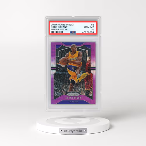 2019 Panini Prizm #8 Kobe Bryant - Purple Wave (PSA 10 GEM MINT)
