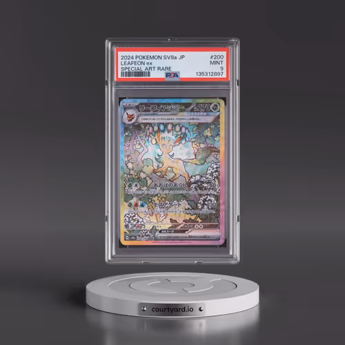 2024 Pokémon Sv8a-Terastal Fest EX #200 Leafeon EX - Holo Special Art Rare (PSA 9 MINT)