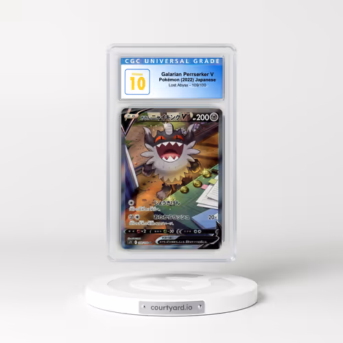 2022 Lost Abyss #109/100 Galarian Perrserker V - Super Rare Holo (CGC 10 PRISTINE)