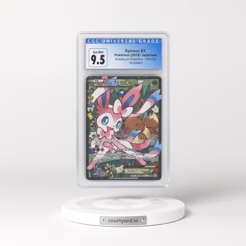 2016 Pokekyun Collection #26 Sylveon EX - 1st Edition Full Art (CGC 9.5 GEM MINT)