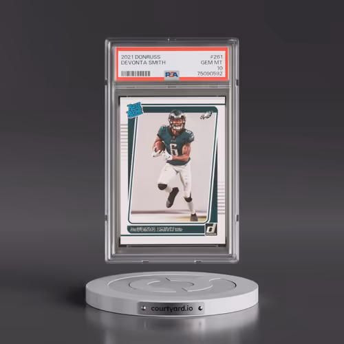 2021 Panini Donruss #261 DeVonta Smith (PSA 10 GEM MINT)
