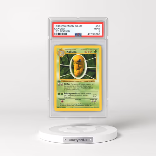 1999 Pokémon Game #33 Kakuna - 1st Edition (PSA 9 MINT)