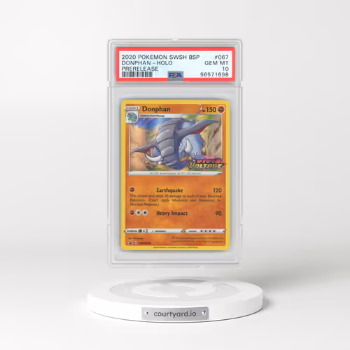 2020 Pokémon Swsh Black Star Promo #067 Donphan - Holo Prerelease (PSA 10 GEM MINT)