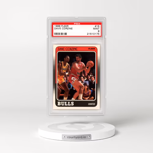 1988 Fleer #15 Dave Corzine (PSA 9 MINT)
