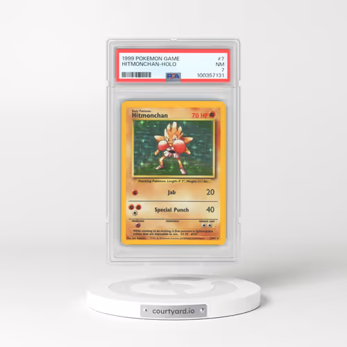1999 Pokémon Game #7 Hitmonchan - Holo (PSA 7 NM)