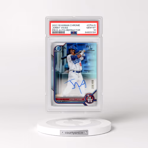 2022 Bowman Chrome Prospect Autographs #CPAJV Jorbit Vivas - Refractor (PSA 10 GEM MINT)