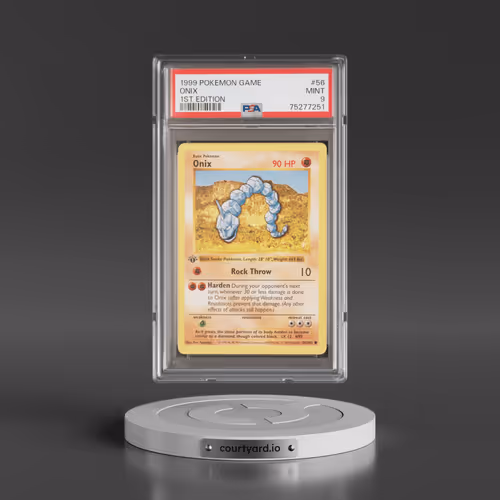 1999 Pokémon Game #56 Onix - 1st Edition (PSA 9 MINT)