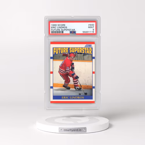 1990 Score #440 Eric Lindros - Future Superstar (PSA 9 MINT)