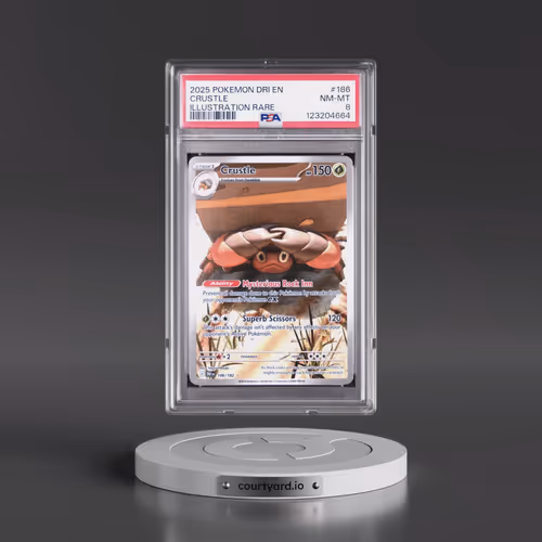 2025 Pokémon Dri EN-Destined Rivals #186 Crustle - Illustration Rare (PSA 8 NM-MT)