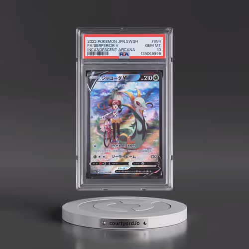 2022 Pokémon Sword & Shield Incandescent Arcana #084 Serperior V - Holo Full Art (PSA 10 GEM MINT)