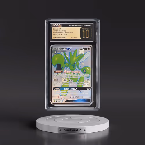 2019 Hidden Fates #SV72/SV94 Scizor GX - Shiny Vault Holo (CGC 10 PRISTINE)