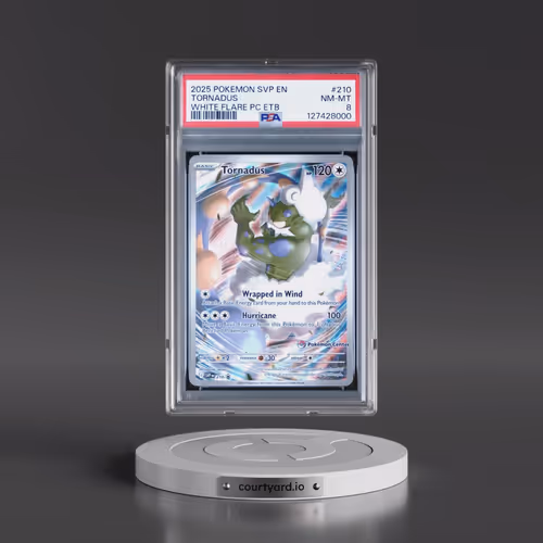 2025 Pokémon Svp EN-SV Black Star Promo #210 Tornadus - White Flare Pokemon Center Elite Trainer Box