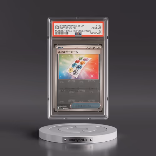 2023 Pokémon Sv2a-Pokemon 151 #152 Energy Sticker - Reverse Holo Master Ball (PSA 10 GEM MINT)