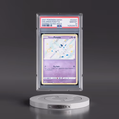 2021 Pokémon Sword & Shield Shining Fates #SV047 Galarian Ponyta - Holo (PSA 10 GEM MINT)