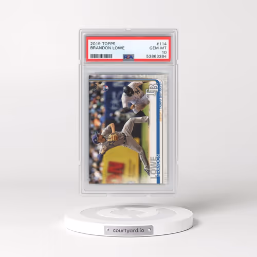 2019 Topps #114 Brandon Lowe (PSA 10 GEM MINT)