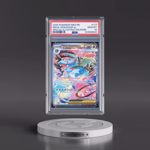 2025 Pokémon Meg EN-Mega Evolution #177 Mega Venusaur EX - Holo Special Illustration Rare (PSA 10 GE
