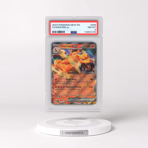 2023 Pokémon Mew EN-151 #006 Charizard EX - Holo (PSA 8 NM-MT)