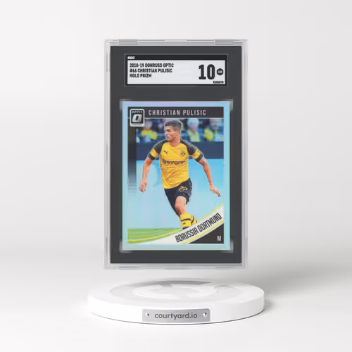 2018 Donruss Optic #66 Christian Pulisic - Holo Prizm (SGC 10 GEM MINT)