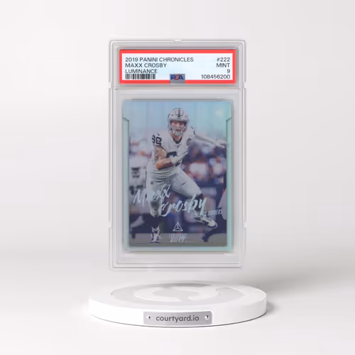 2019 Panini Chronicles Luminance #222 Maxx Crosby (PSA 9 MINT)