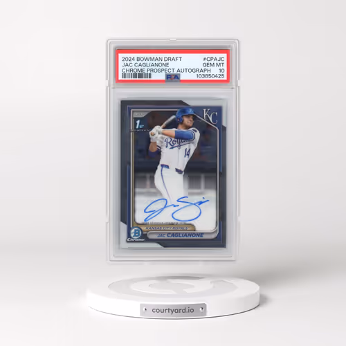 2024 Bowman Draft Chrome Prospect Autographs #CPAJC Jac Caglianone (PSA 10 GEM MINT)