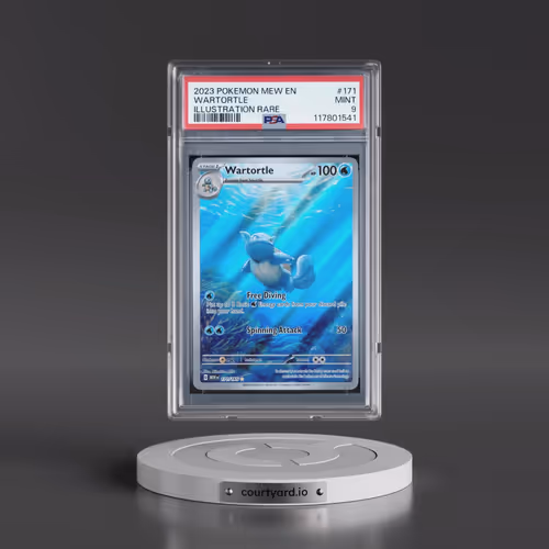 2023 Pokémon Mew EN-151 #171 Wartortle - Illustration Rare (PSA 9 MINT)