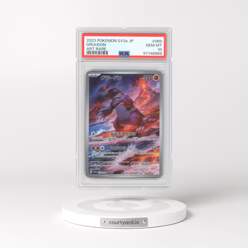 2023 Pokémon Sv3a-Raging Surf #069 Groudon - Art Rare (PSA 10 GEM MINT)