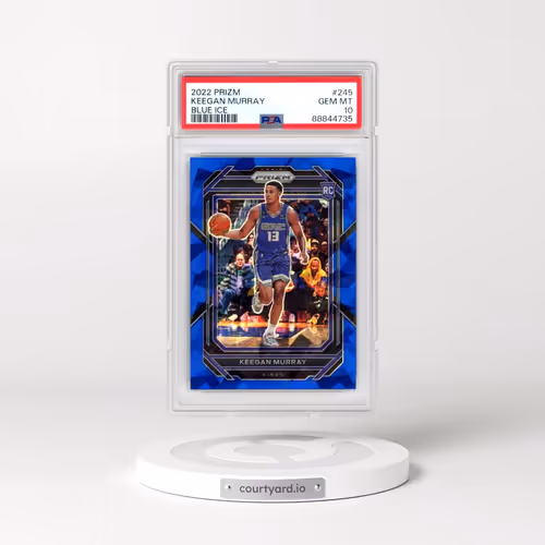 2022 Panini Prizm #245 Keegan Murray - Blue Ice (PSA 10 GEM MINT)