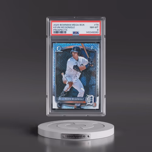 2025 Bowman Mega Box Chrome Prospects #79 Kevin Mcgonigle (PSA 8 NM-MT)