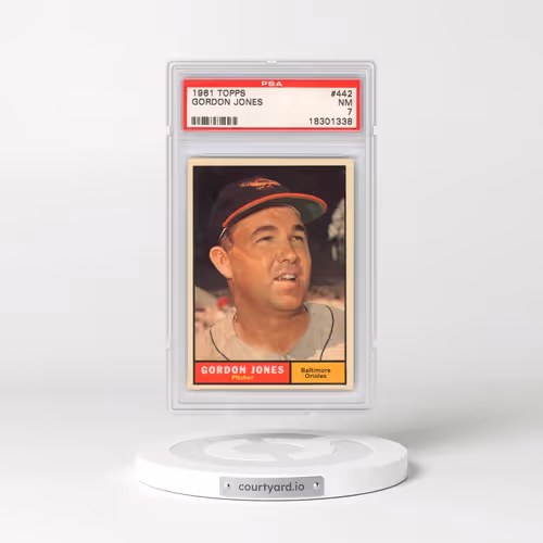 1961 Topps #442 Gordon Jones (PSA 7 NM)