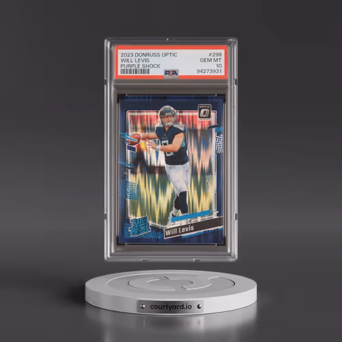 2023 Panini Donruss Optic #298 Will Levis - Purple Shock (PSA 10 GEM MINT)