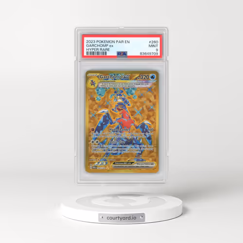 2023 Pokémon Par EN-Paradox Rift #260 Garchomp EX - Holo Hyper Rare (PSA 9 MINT)