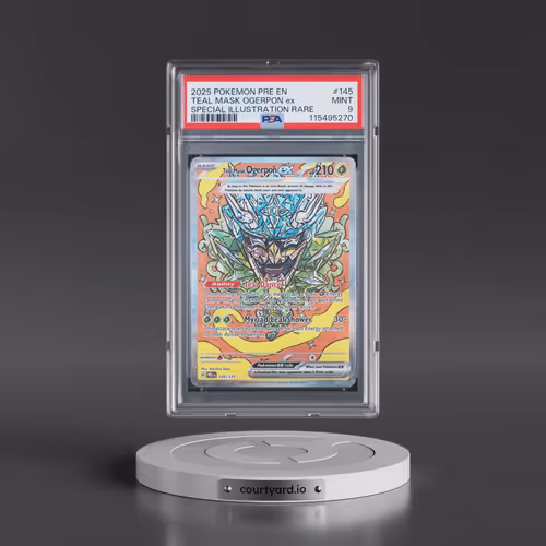 2025 Pokémon Pre EN-Prismatic Evolutions #145 Teal Mask Ogerpon EX - Holo Special Illustration Rare