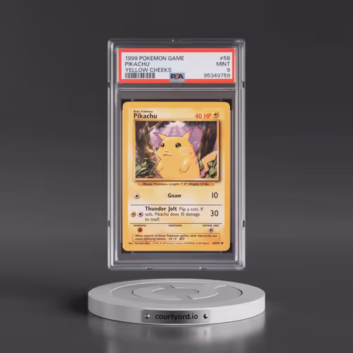 1999 Pokémon Game #58 Pikachu - Yellow Cheeks (PSA 9 MINT)